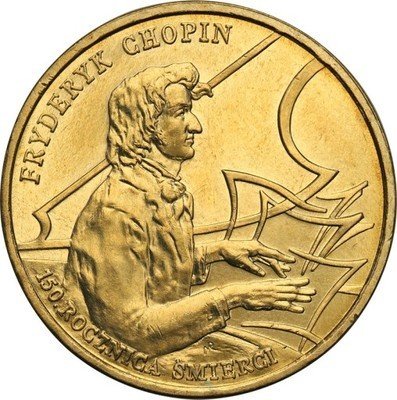 2 złote 1999 Chopin - Rocznica Śmierci st.1
