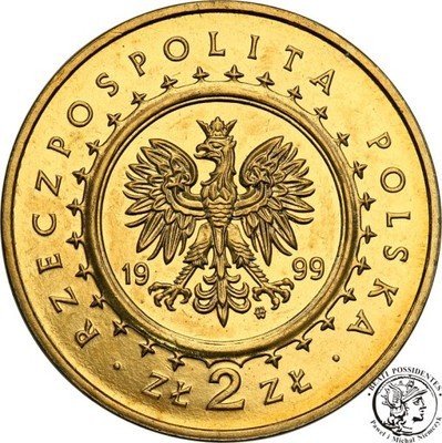 2 złote 1999 Pałac Potockich Radzyń Podlaski st.1