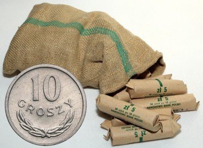 Parciak worek menniczy 10 groszy 1979 - 19 rulonów