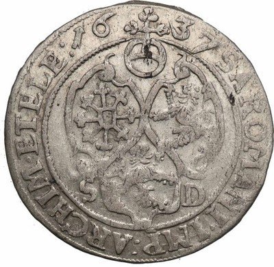 Niemcy Saksonia grosz 1637 SD st.3+
