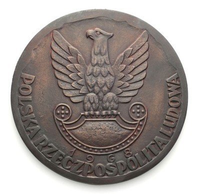 Plakieta J. Markiewicz - awers 10 złotych 1968 LWP