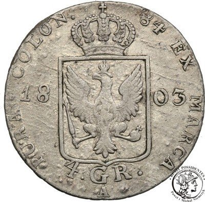 Niemcy Prusy 4 grosze 1803 A Berlin st.3