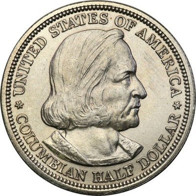 USA 1/2 dolara 1893 Kolumb wystawa Chicago st.2-