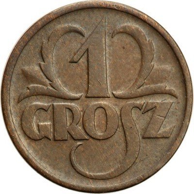 II RP 1 grosz 1937 st.1- PIĘKNY