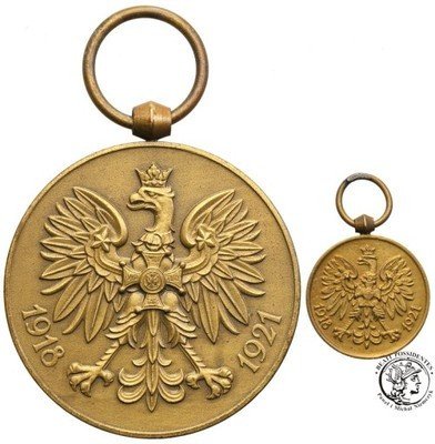Medal ''Polska Swemu Obrońcy'' + miniaturka st.1