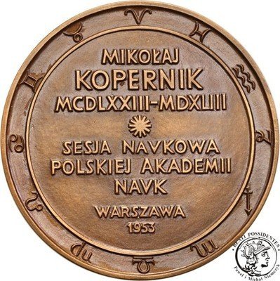 Medal Mikołaj Kopernik MW 1953 st.1