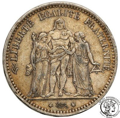Francja 5 franków 1873 A st.3