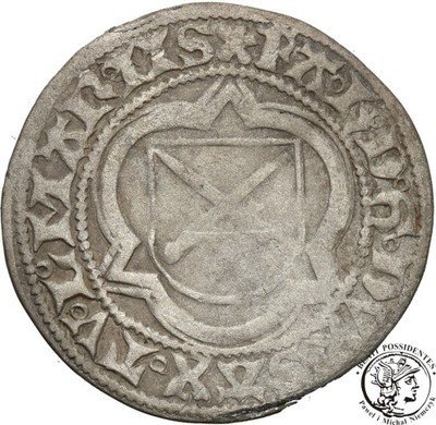 Niemcy Saksonia grosz (koniec XV w.) st.3-