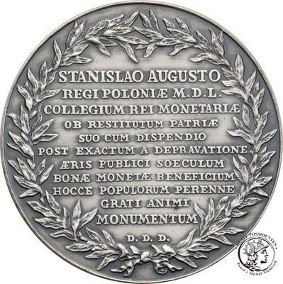 Medal 200 lat Mennicy 1966 brąz srebrzony st.1