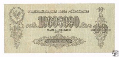 RZADKIE 10 milionów marek polskich 1923
