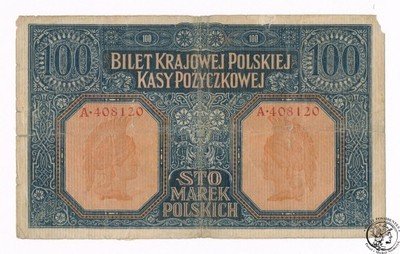 100 marek polskich 1916 ...Jenerał st.4