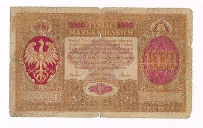 1000 marek polskich 1916