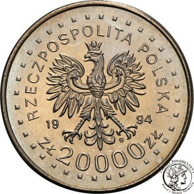 20 000 złotych 1994 Powst Kościuszkowskie st. 1