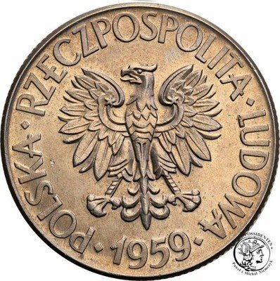 PRL 10 złotych 1959 Kościuszko st.1