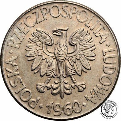 PRL 10 złotych 1960 Kościuszko st.1-