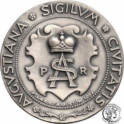 Polska Augustów Zygmunt II August medal 1987 st.1