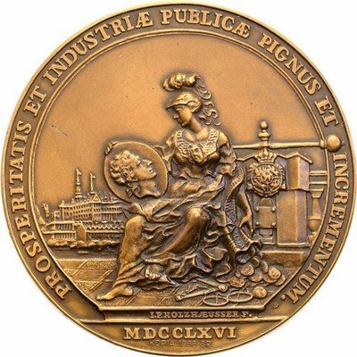 Polska medal 200 lat Mennicy 1966 brąz st.1