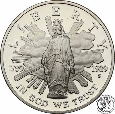 USA 1 dolar 1989 200 lat Kongresu st.L