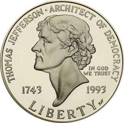 USA 1 dolar 1993 S Jefferson st.L
