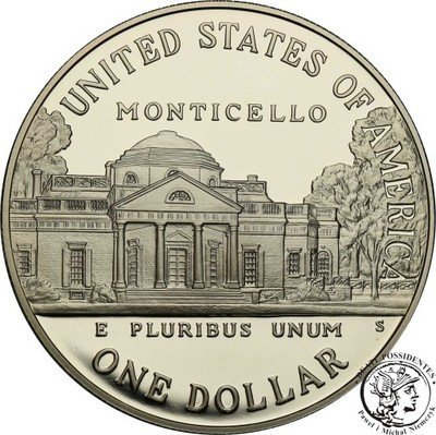USA 1 dolar 1993 S Jefferson st.L