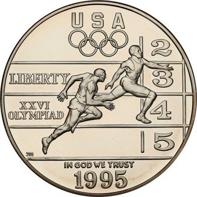 USA 1 dolar 1995 P Oly / Atlanta st.L