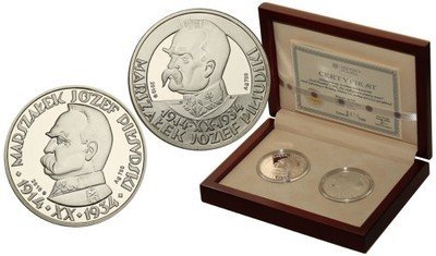 Nie zrealizowane projekty monet J. Piłsudski st. L