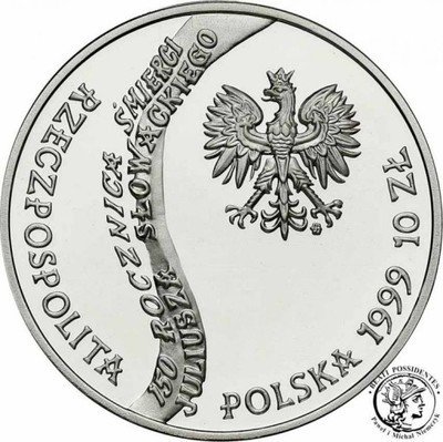10 złotych 1999 Juliusz Słowacki st. L