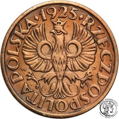 Polska II RP 1 grosz 1925 st. 1-