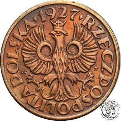 Polska II RP 1 grosz 1927 st. 1-