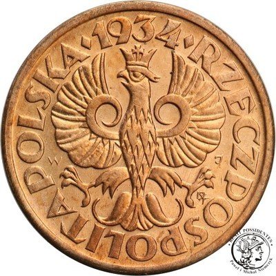 Polska II RP 1 grosz 1934 st. 1-