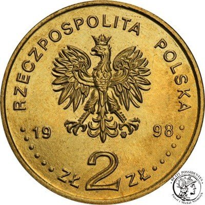 2 złote 1998 Zygmunt III Waza st.1