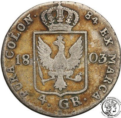 Niemcy Prusy 4 grosze 1803 A Berlin st.4