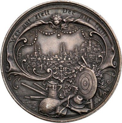 Srebrny medal 1897 Festiwal Strzelecki st.1-