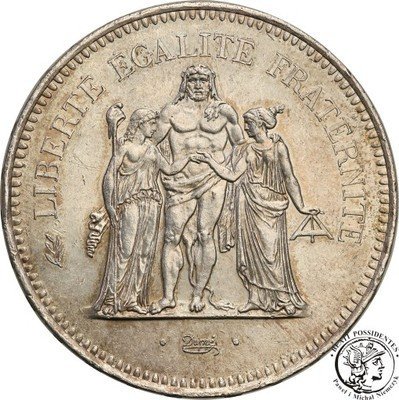 Francja 50 franków 1978 st.1 PIĘKNA
