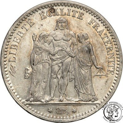 Francja 5 franków 1874 A st.2