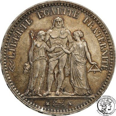 Francja 5 franków 1877 A st.2