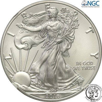 USA dolar 2016 (uncja srebra) NGC MS69