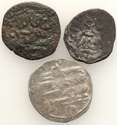 Islam Kaukaz monety srebrne lot 3 sztuk st.3
