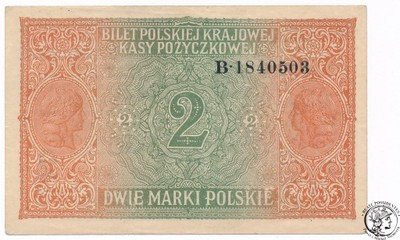 Polska 2 marki polskie 1926 (Gen) seria B st.1-/2+