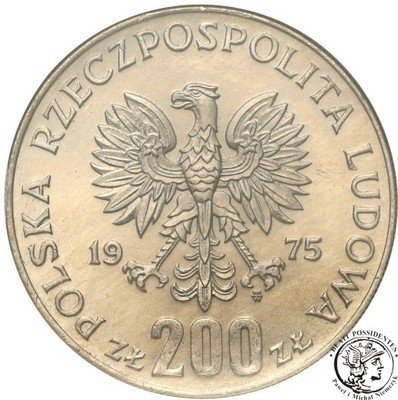 200 złotych 1975 Zwycięstwo nad faszyzmem MS70