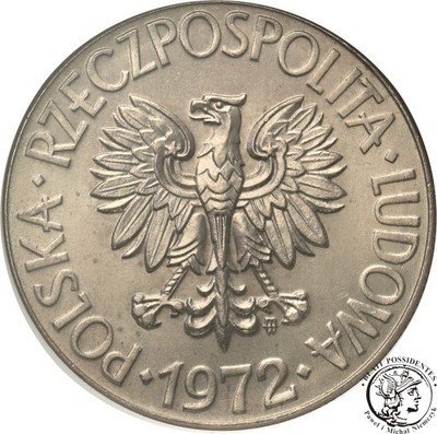 10 złotych 1972 Kościuszko MS70