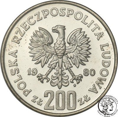 200 złotych 1980 Bolesław Chrobry PR70