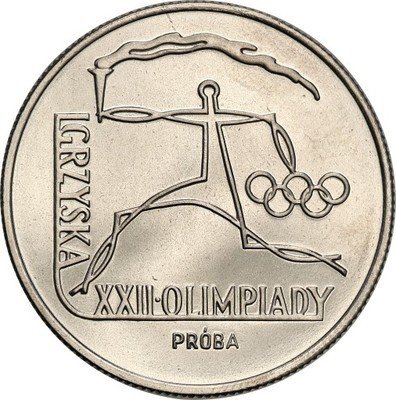 PRÓBA NIKIEL 20 złotych 1980 Oly Moskwa st.L