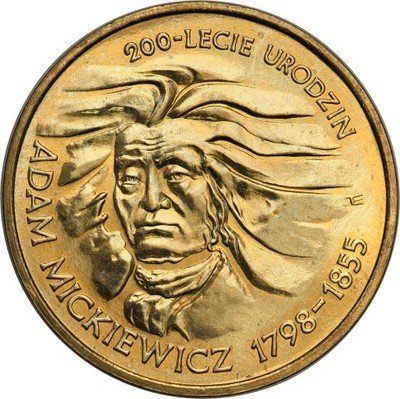 Polska 2 złote 1996 Adam Mickiewicz st.1