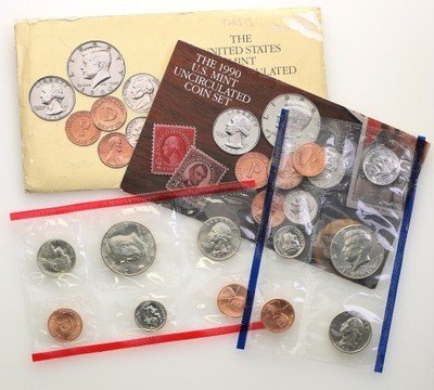 USA Zestawy rocznikowe 1990 (D+P) lot 2 szt. st. 1