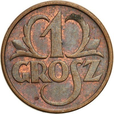 Polska II RP 1 grosz 1934 st. 1 PIĘKNY