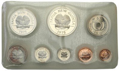 Nowa Gwinea Proof Set 1975 (8 szt.) st.L PIĘKNY