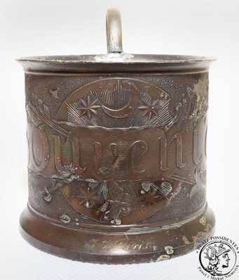 Warszawa Fabryka Wolska podstakańczyk plater 1913