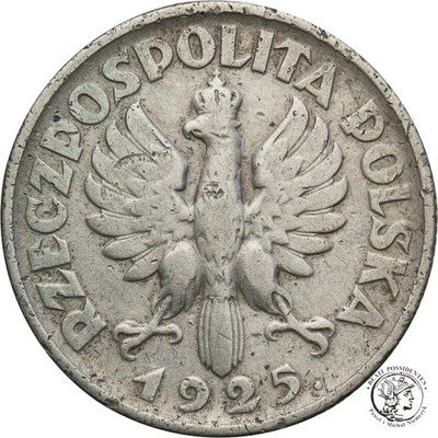 II RP 1 złoty 1925 kobieta i kłosy st. 3