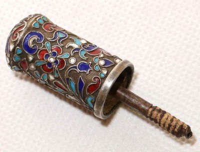 Rosja SREBRO ''84'' emalia bibelot
